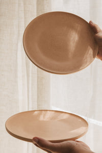 THE NAKOA "ALORA" DESSERT PLATE - SET OF 4 (Sunny Peach)