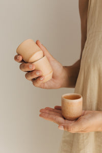 THE NAKOA "ALORA" ESPRESSO CUP - SET OF 4 (Sunny Peach)