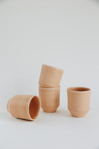 THE NAKOA "ALORA" CAPPUCINO CUP - SET OF 4 (Sunny Peach)